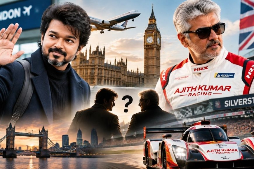 விஜய்யின் லண்டன் விசிட்... அஜித் கார் ரேஸை நேரில் காண்கிறாரா?