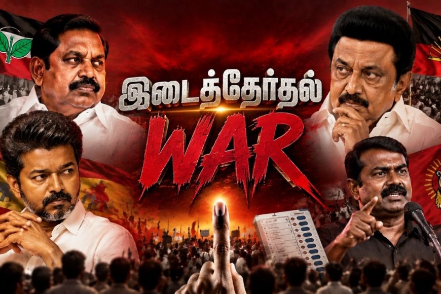 அதிமுக கோட்டை... திமுக கணக்கு... விஜய்யின் வியூகம்! இடைத்தேர்தலில் யாருக்கு ‘செக்’?