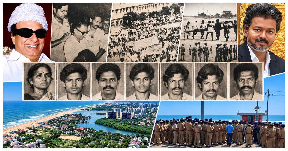 ஒரு மாத கடற்கரை சாலை மீனவர்கள் போராட்டம்