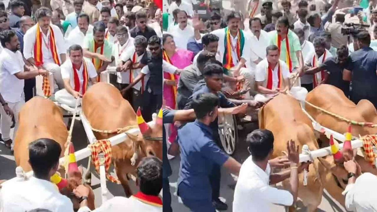 முதல்வர் விஜய்க்கு மாட்டு வண்டி ஓட்டியவர் குறித்து அ.தி.மு.க. பரபரப்பு குற்றச்சாட்டு!