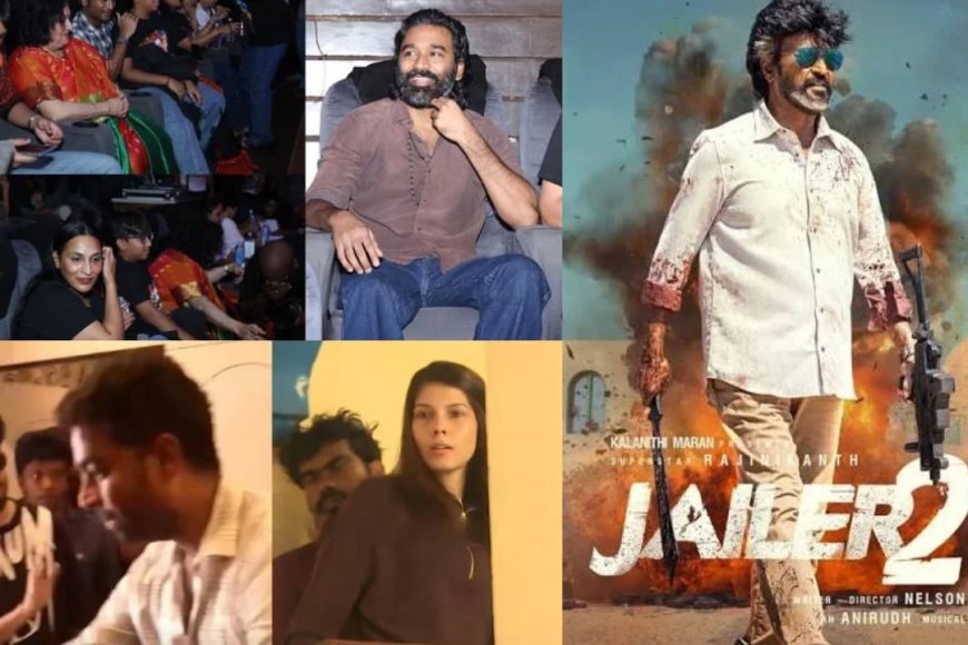 தியேட்டரில் தெறிக்கும் ‘ஜெயிலர் 2’....தலைவர் தரிசனத்துக்கு திரண்ட பிரபலங்கள்!