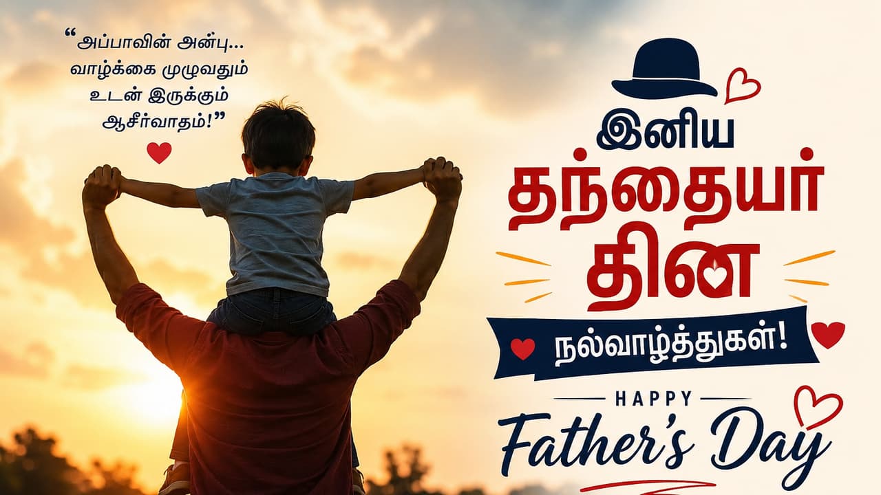 75+ Happy Father's Day Wishes in Tamil: கண்கலங்க வைக்கும் 75+ தந்தையர் தின வாழ்த்துகள்..!