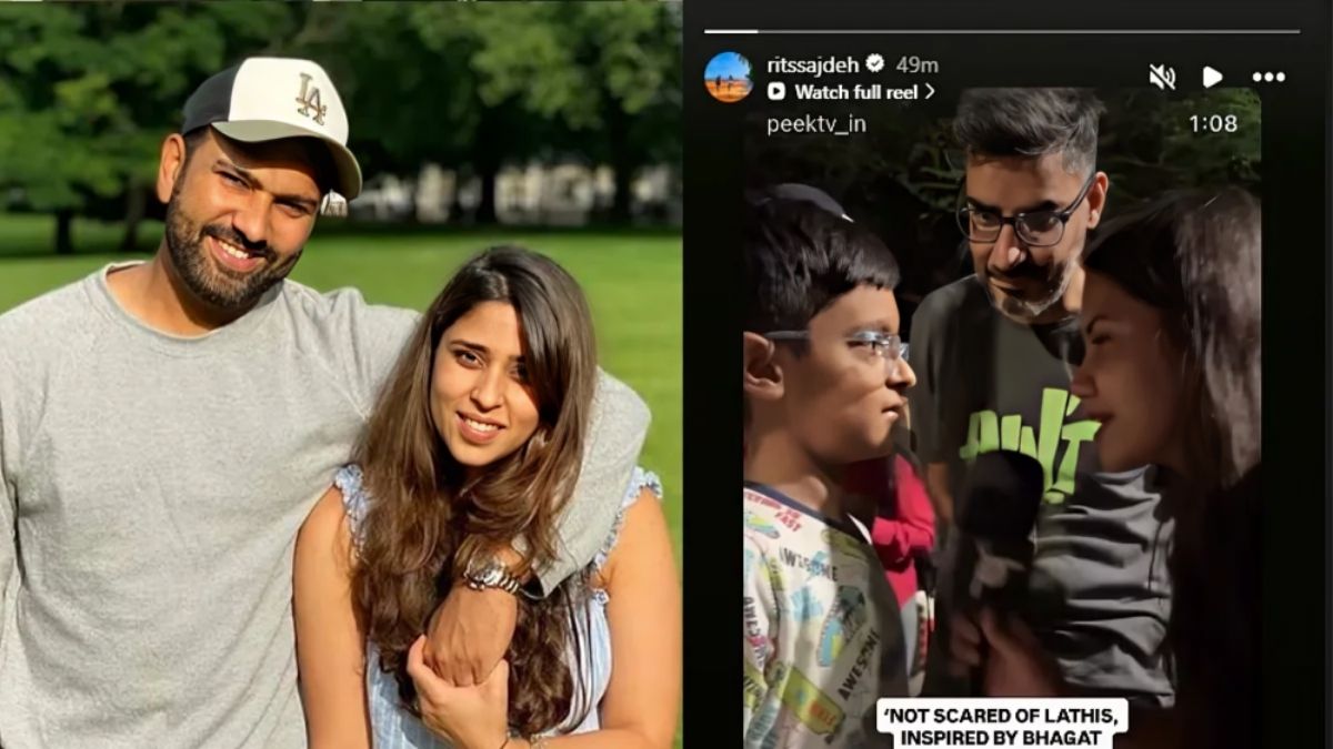 "தடியடிக்கு அஞ்சமாட்டோம் ஏனென்றால்.. ".. டெல்லி போராட்டம் குறித்து ரோஹித் மனைவி ரித்திகாவின் வீடியோ