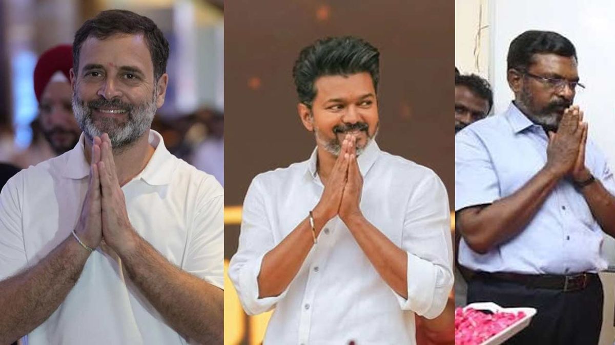 '2029-ல் டெல்லி நாற்காலிக்கு போட்டி? ரேஸில் ராகுல், விஜய், திருமா?''