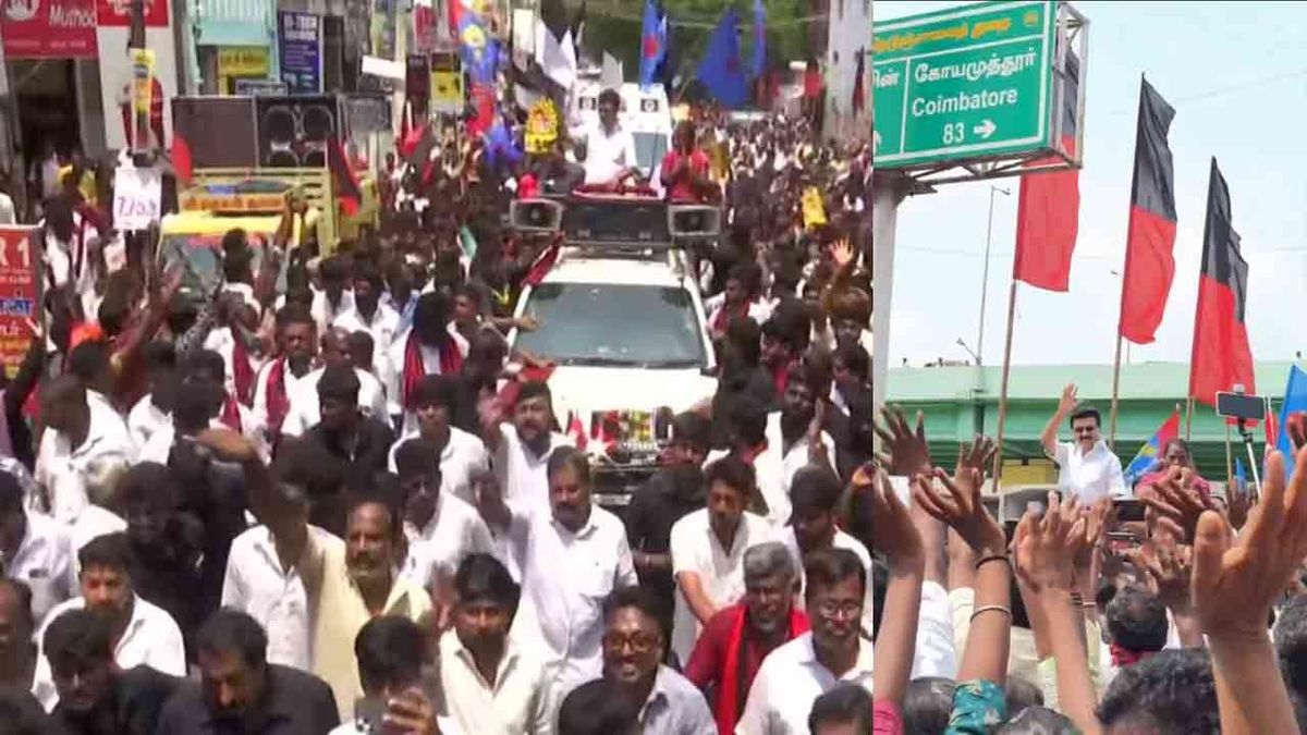தாராபுரத்தில் மு.க. ஸ்டாலின் ரோடு ஷோ!