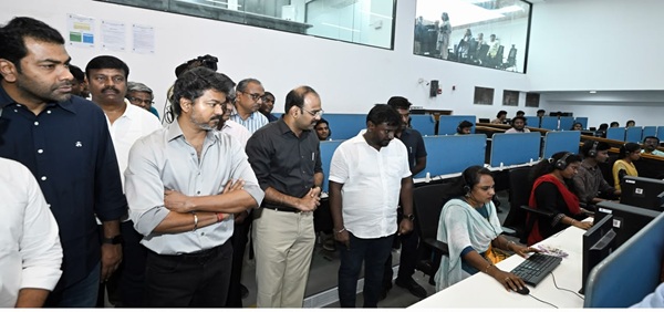 சென்னையில் மழைநீர் தேங்கிய 35 இடங்களிலும் தண்ணீர் அகற்றம்: முதல்வர் விஜய் ஆய்வு